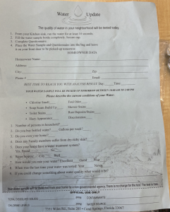 Company soliciting for filtration system form